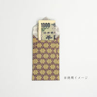 鳥居 ポチ袋 金襴(きんらん) 紫 FP-305-M 1枚（直送品）