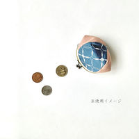 鳥居 がま口 財布 小物入れ 小 ブルー GM-26-B 1個（直送品）