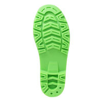 小野商事 PVCフード付安全長靴 先芯入 ネイビー×グリーン 26.0cm WS3400 1足