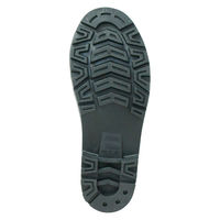 小野商事 PVCフード付安全長靴 先芯入 ブラック×ブラック 28.0cm WS3400 1足