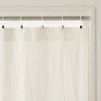 無印良品 綿ボイルノンプリーツカーテン 幅100×丈176cm用 ベージュ 1セット（2枚） 良品計画