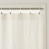 無印良品 綿洗いざらし平織ノンプリーツカーテン 幅100×丈105cm用 ペールブラウン 1セット（2枚） 良品計画