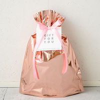 ヘッズ アルミ蒸着リボン付バッグーS/ピンク APN-RBS 1パック（20枚入）