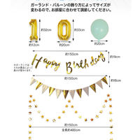 ハンズプロ　100日バースデー　バルーンデコキット　シルバーコンフェッティ　1セット（直送品）