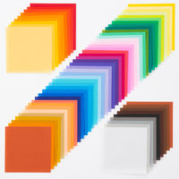 単色折り紙　しゅ　15cm　64103　1セット（500枚：100枚入×5冊）