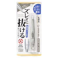 グリーンベル GT-237 ズレずに抜ける毛抜き先ナナメ 1本（直送品）