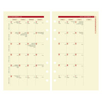 ２０２３年度1月始まりダイアリー クオバディス タイマー１７　バイブル　システム手帳レフィル 1週間バーチカルタイプ アイボリーペーパー1冊（直送品）