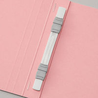 アスクル フラットファイル エコノミータイプ（コクヨ製造） A5ヨコ ピンク 1袋（10冊入）  オリジナル（わけあり品）