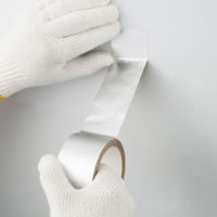 アスクル 「現場のチカラ」 アルミテープ 光沢なし 幅50mm×10m巻  1巻  オリジナル（わけあり品）