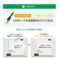 サンワサプライ ギガビット対応PoEスイッチングハブ(5ポート) LAN-GIGAPOE52 1個（直送品）