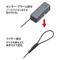 サンワサプライ アラームセキュリティ(ループワイヤー) SL-29ALMN 1個（直送品）