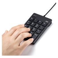 サンワサプライ USBテンキー(Type-Cコネクタ・USB2.0ハブ付き) NT-18CUHBK 1個（直送品）