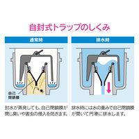カクダイ GAONA 自封式トラップ床排水呼50 GA-KW063 1個