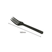 紙完封 コーヒーバイオフォーク 100本入【weeco】 30本(1×30) Y-307 1ケース(3000本入(100本×30袋))（直送品）