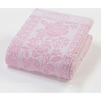 ファミリー・ライフ 日本製 今治産 ジャカード織タオルケット ミューズ a28346 1セット(4色入)（直送品）