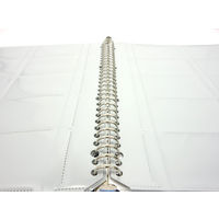 コクヨ 名刺ホルダー替紙式500名 A4縦30穴横入ピンク メイ-F355NP 1冊