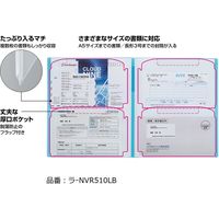 コクヨ 領収書&明細ファイル(固定式)ノビータ48P 白 ラ-NVR520W 1冊