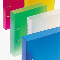 リヒトラブ AQUA DROPs D型リングファイル<ツイストリング> A4S 乳白 350枚収容 F-5021-1 1冊