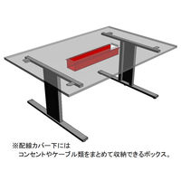 【組立設置込】サンテック クリエイティブワークテーブル2 ナチュラル 幅1800×奥行1200×高さ700mm 1台（3梱包）
