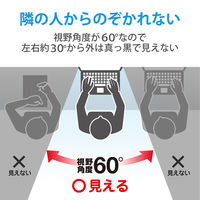 プライバシーフィルター のぞき見防止 19インチ 抗菌 ブルーライトカット EF-PFK19 1個 エレコム