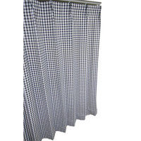 コルネ 既製カーテン ギンガム 幅1000×長さ1780mm ダークブルー G1021 1枚（直送品）