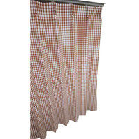 コルネ 既製カーテン ギンガム 幅1000×長さ1780mm ダークレッド G1022 1枚（直送品）