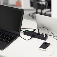 ヤザワコーポレーション 集中スイッチ付9個口タップ+USB2ポート 2m ブラック H6BK11122UBK 1個