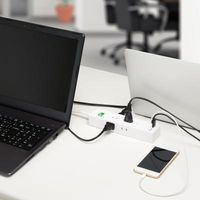 ヤザワコーポレーション 集中スイッチ付6個口タップ+USB2ポート 2m ホワイト H6BK8122UWH 1個