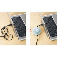 連結可能くるくるコード巻き大 クリアブルー KCM6CB ヤザワコーポレーション（直送品）