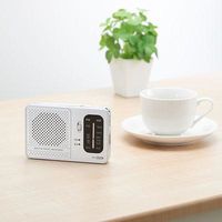 横置き型AM・FMラジオ シルバー RD13SV ヤザワコーポレーション（直送品）