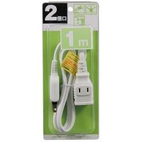 ヤザワコーポレーション Y02203WH/耐トラ付タップ 2個口 3m 白 Y02203WH 1個