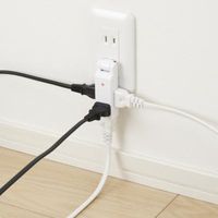 延長コード  電源タップ AC×4個口   雷ガード付  ホワイト Y02CMK400WH YAZAWA 1個