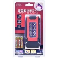 オーム電機 LED懐中電灯 140lm 単4×3本 マグネット 吊り下げフック SL-W140R6A 1個