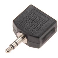 オーム電機 2口分岐アダプター S3.5PーS3.5J2 AUD-P3028S 1個