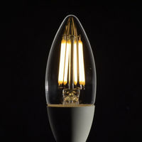 オーム電機 LED電球 フィラメント シャンデリア形 E17 60W相当 クリ LDC6L-E17 C6 1個