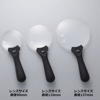 オーム電機 L-ZOOM ライト付ルーペ ハンドルーペ90 LEDライト付 エ LH-M10HL90 1個