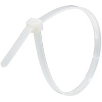 オーム電機 結束バンド 幅広ロックタイ 250mm 白 50本入り OHM WLT-250W50WH 1パック(50本)