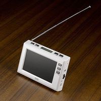 4.3インチディスプレイ ワンセグラジオ（ホワイト） TV03WH ヤザワコーポレーション（直送品）