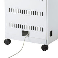 サンワサプライ ノートパソコン収納キャビネット（12台収納）ホワイト 幅600×奥行550×高さ993.5mm CAI-CAB104W 1台（直送品）