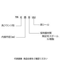 日本ベアリング スライドブッシュ TRK形(トリプル・角フランジ形) TRK10GUU 1個（直送品）