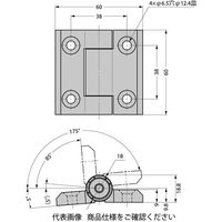 スガツネ工業 180°開きクリックヒンジ 218ー9213 1個（直送品）
