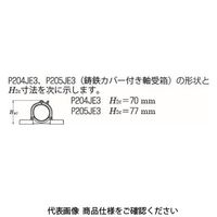 FYH ベアリングユニットピロー形UCP(円筒穴・カバー付き)UCP204C UCP204C 1セット(2個)（直送品）