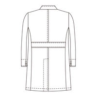 KAZEN メンズ診察衣(ハーフ丈) APM-90-M 1枚 2-9354-02　白衣　ドクターコート