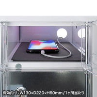 サンワサプライ スマートフォン収納保管庫 幅316×奥行240×高さ183mm CAI-CABSP50 1台（直送品）
