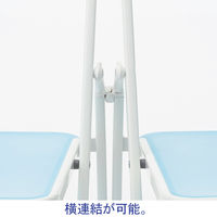 well-be　クリアフォールディングチェア　クリアオレンジ　1箱（5脚入）（取寄品）