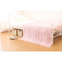 ファミリー・ライフ エレガンスベッド ピンク 幅1050×奥行2030×高さ1060mm 1台（直送品）