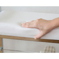 永井興産 エントランスベンチ（クッション付） WH（ホワイト）幅500×奥行200×高さ460mm　NK-7408　1台（直送品）