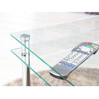 永井興産 3WAYガラステーブル CR（クリア）幅800×奥行400×高さ385mm　NK-842　1台（直送品）