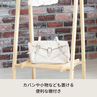 永井興産 もくオープンハンガーラックNA（ナチュラル）幅750×奥行450×高さ1480mm　NK-850　1台（直送品）