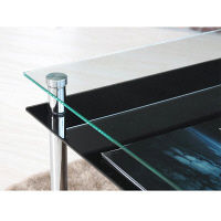 永井興産 3WAYガラステーブル BK（ブラック）幅800×奥行400×高さ385mm　NK-842　1台（直送品）
